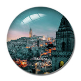 Italy Matera scape Sassi Basilicata 3D Fridge Magnet Crystal Glass