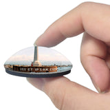 Italy Messina Monument Sea Sicily 3D Fridge Magnet Crystal Glass