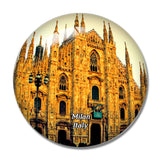 Italy Milan Duomo Monument 3D Fridge Magnet Crystal Glass