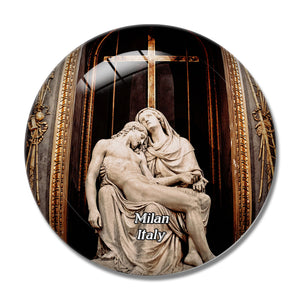 Italy Milan Jesus Skul¡ÉPrura Church 3D Fridge Magnet Crystal Glass