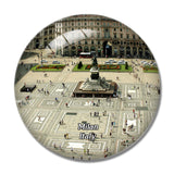 Italy Milan Piazza Duomo 3D Fridge Magnet Crystal Glass