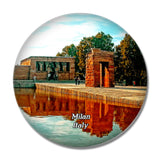 Italy Milan Temple 3D Fridge Magnet Crystal Glass