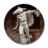 Italy Modena Perseus Statue 3D Fridge Magnet Crystal Glass