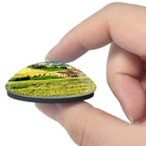 Italy Monferrato Hills Landscape 3D Fridge Magnet Crystal Glass