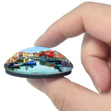 Italy Murano Glass Island 3D Fridge Magnet Crystal Glass