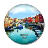 Italy Murano Glass Island 3D Fridge Magnet Crystal Glass