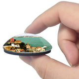 Italy Naples Beach Sea 3D Fridge Magnet Crystal Glass