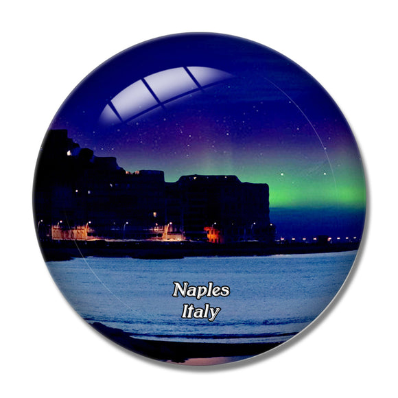 Italy Naples Coast 3D Fridge Magnet Crystal Glass