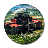 Italy Naples Lost Place Steel Mill 3D Fridge Magnet Crystal Glass