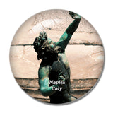 Italy Naples Pompeii Statue 3D Fridge Magnet Crystal Glass