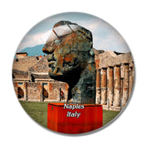 Italy Naples Pompeii Statue 3D Fridge Magnet Crystal Glass