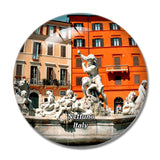 Italy Nettuno 3D Fridge Magnet Crystal Glass