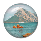 Italy Olbia Sardinia 3D Fridge Magnet Crystal Glass