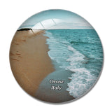 Italy Orose Spiaggia di Su Barone 3D Fridge Magnet Crystal Glass