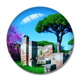 Italy Ostia Antica 3D Fridge Magnet Crystal Glass