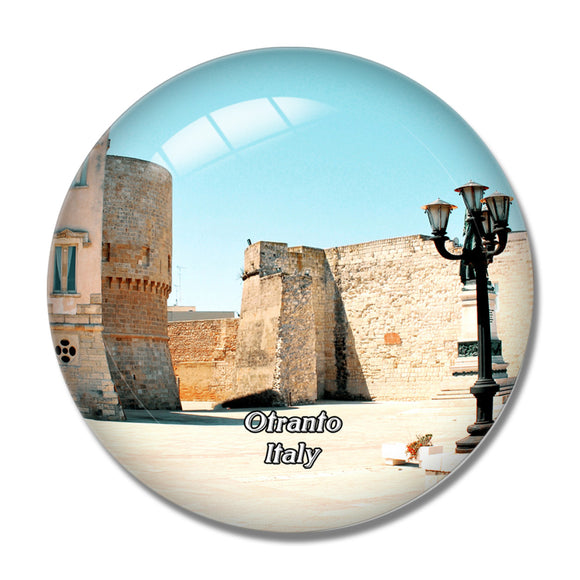 Italy Otranto Salento Puglia 3D Fridge Magnet Crystal Glass