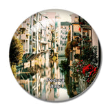 Italy Padova Buildings Street 3D Fridge Magnet Crystal Glass