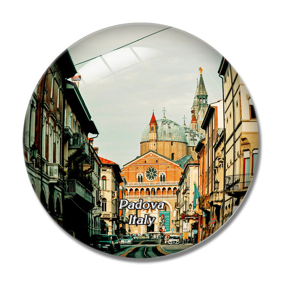 Italy Padova Street Train 3D Fridge Magnet Crystal Glass