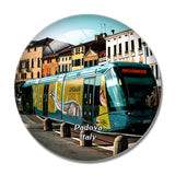 Italy Padova Street Train 3D Fridge Magnet Crystal Glass