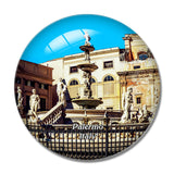 Italy Palermo Square Pretoria Sicily 3D Fridge Magnet Crystal Glass