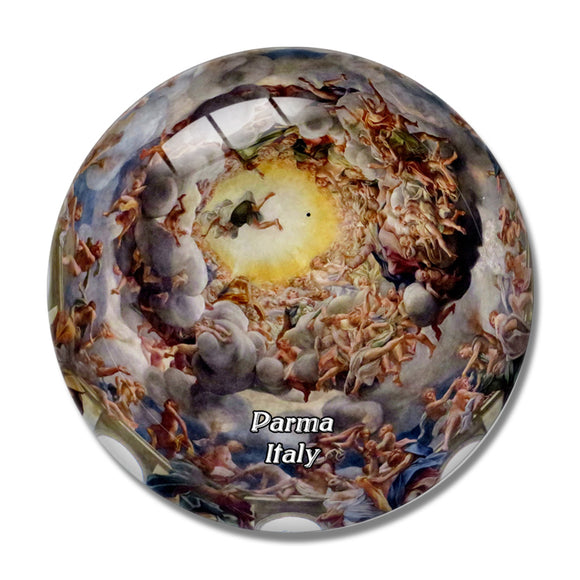 Italy Parma Cathedral Dome 3D Fridge Magnet Crystal Glass