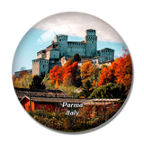 Italy Parma Toasting Castle 3D Fridge Magnet Crystal Glass