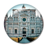 Italy Pavia Certosa 3D Fridge Magnet Crystal Glass