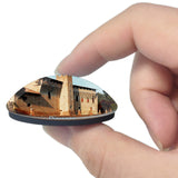 Italy Piacenza Castle 3D Fridge Magnet Crystal Glass