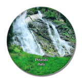 Italy Pinzolo Cascate Val Genova 3D Fridge Magnet Crystal Glass
