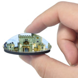 Czech Ceske Budejovice Hluboka Castle 3D Fridge Magnet Crystal Glass