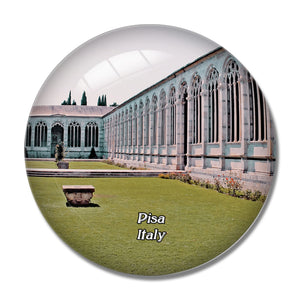 Italy Pisa Campo Architecture 3D Fridge Magnet Crystal Glass