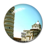 Italy Pisa 3D Fridge Magnet Crystal Glass