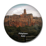 Italy Pitigliano 3D Fridge Magnet Crystal Glass