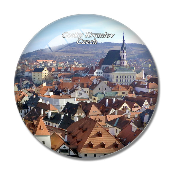 Czech Cesky Krumlov Castle 3D Fridge Magnet Crystal Glass