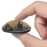 Czech Charles Bridge Prague 3D Fridge Magnet Crystal Glass