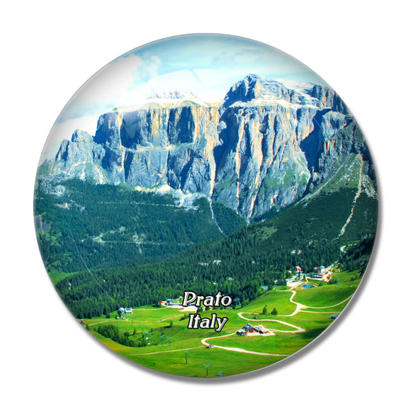 Italy Prato Trentino Dolomites 3D Fridge Magnet Crystal Glass