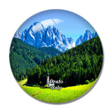 Italy Prato Val Di Funes Church 3D Fridge Magnet Crystal Glass