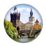 Czech Charles Bridge Prague 3D Fridge Magnet Crystal Glass