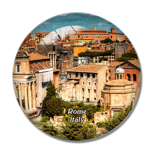 Italy Rome Architecture Historically Colosseum 3D Fridge Magnet Crystal Glass