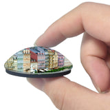 Czech Diana Lookout Tower Karlovy Vary 3D Fridge Magnet Crystal Glass