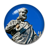 Italy Rome Saint Pierre Sculpture 3D Fridge Magnet Crystal Glass