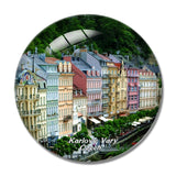 Czech Diana Lookout Tower Karlovy Vary 3D Fridge Magnet Crystal Glass