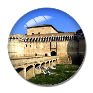 Italy Senigallia Rocca Roveresca 3D Fridge Magnet Crystal Glass