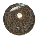 Italy Siena Marble Dome 3D Fridge Magnet Crystal Glass