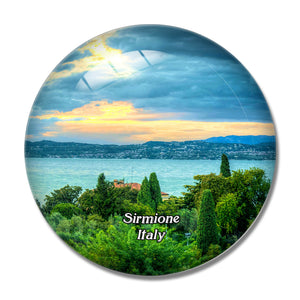 Italy Sirmione Lake Garda 3D Fridge Magnet Crystal Glass