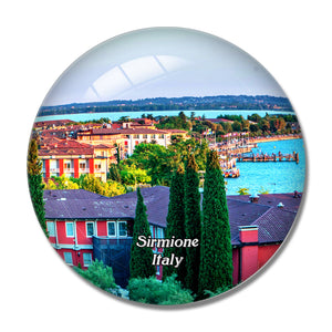 Italy Sirmione Lake Garda 3D Fridge Magnet Crystal Glass