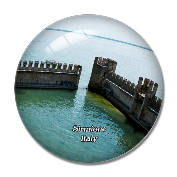 Italy Sirmione Lake 3D Fridge Magnet Crystal Glass