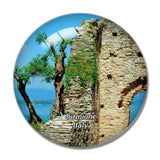 Italy Sirmione Ruin Bygningen 3D Fridge Magnet Crystal Glass