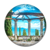 Italy Sirmione Villa Cortine Lysthus 3D Fridge Magnet Crystal Glass