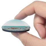 Italy Spiaggia di Capo Comino 3D Fridge Magnet Crystal Glass